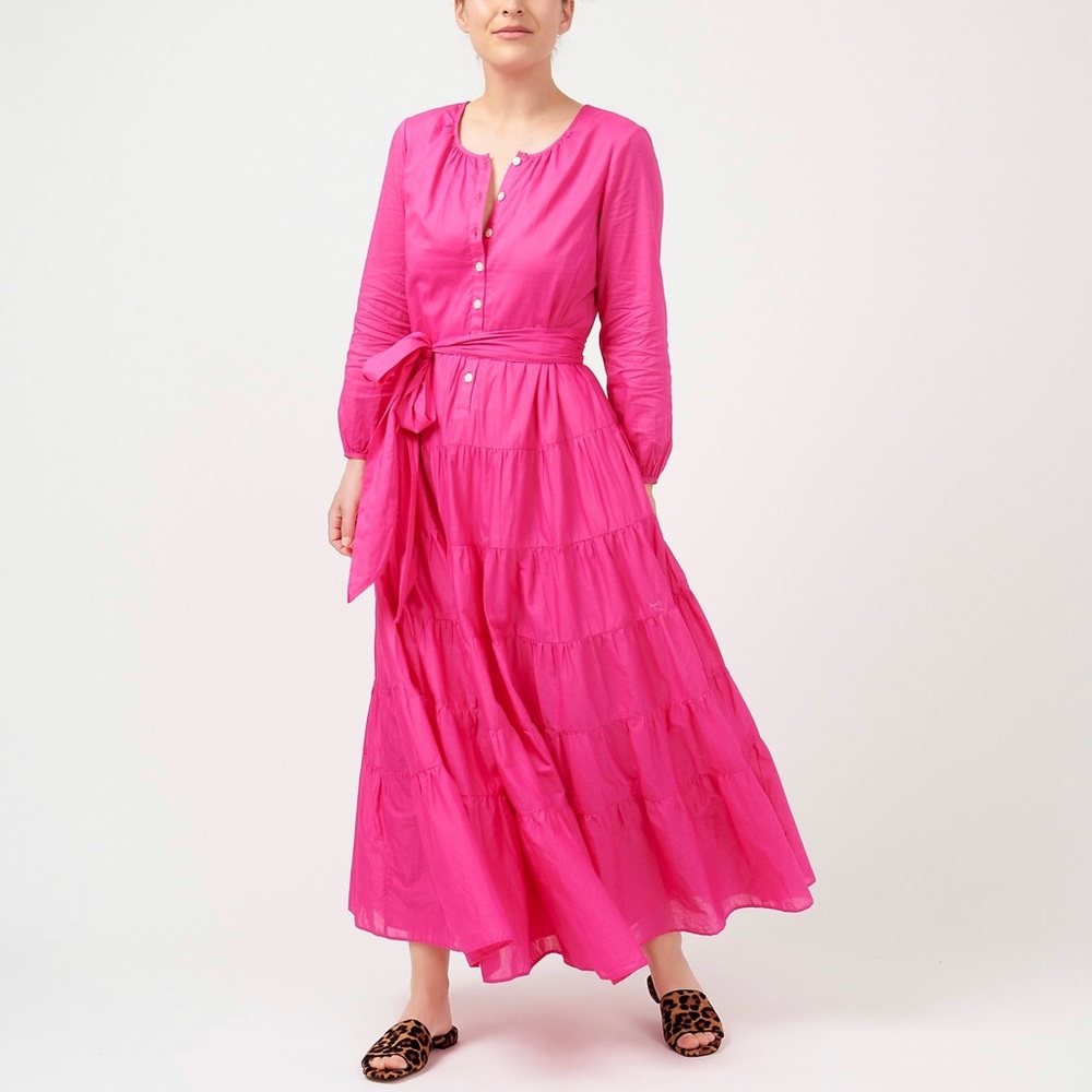 NWT J.Crew Belted Button Up Maxi Dress Size Small